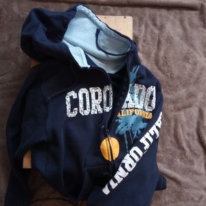Coronado California Zip Up Hoodie
